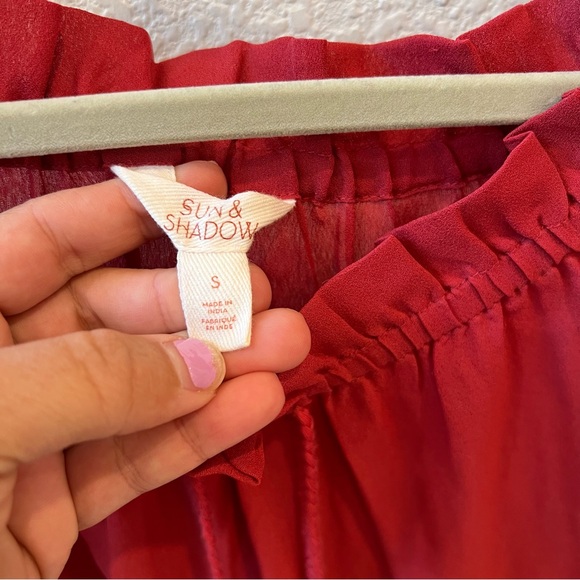 SUN & SHADOW Off the Shoulder Flowy Blouse - Picture 3 of 7